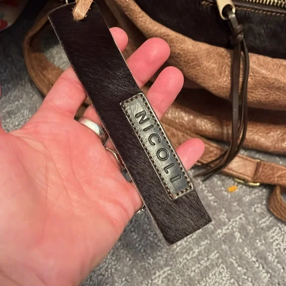 Nicoli Brown Leather and Dark Brown Women's Bag - Picture 2 of 9